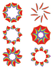 Obraz premium Logo Set Bunt