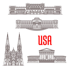 Architecture landmarks of USA