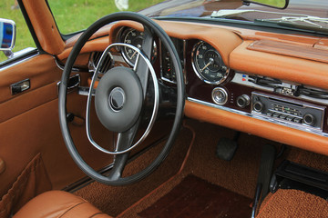 Vintage car dashboard