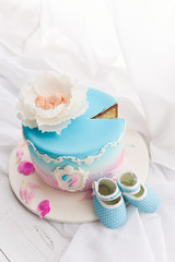 Fototapeta na wymiar cakes for a baby shower