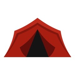 Camping tents icon. Flat illustration of tent vector icon for web design