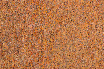 Rusted metallic surface