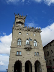 Fototapeta na wymiar Palazzo pubblico a San Marino