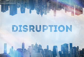 Fototapeta premium Disruption concept image