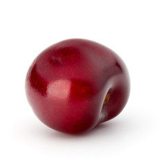 Sweet cherry berry isolated on white background cutout