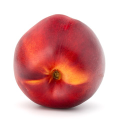 Nectarine fruit isolated on white background close up