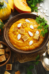 Pumpkin cream soup