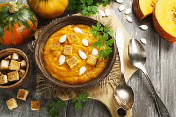 Pumpkin cream soup