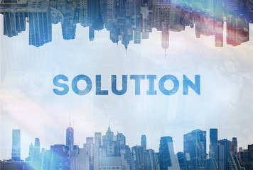 Fototapeta premium Solution concept image