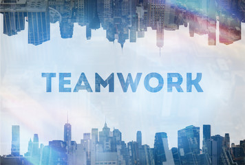 Fototapeta premium Teamwork concept image