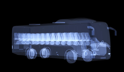 X-ray bus isolated © dimamoroz