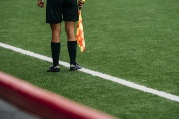 Fototapeta premium pennant soccer referee