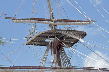 Obraz premium mast and crow´s nest