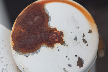 Peeling texture of rust and paint