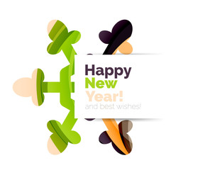 Geometric Christmas sale or promotion ad banner