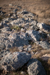 View of rocky outcrop