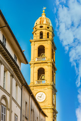 clock tower and historic building