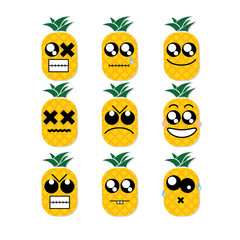 icon face pineapple 