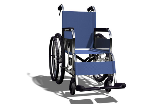 Wheelchair; 3d illustration