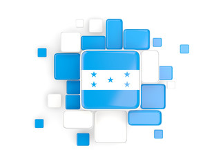 Flag of honduras, mosaic background