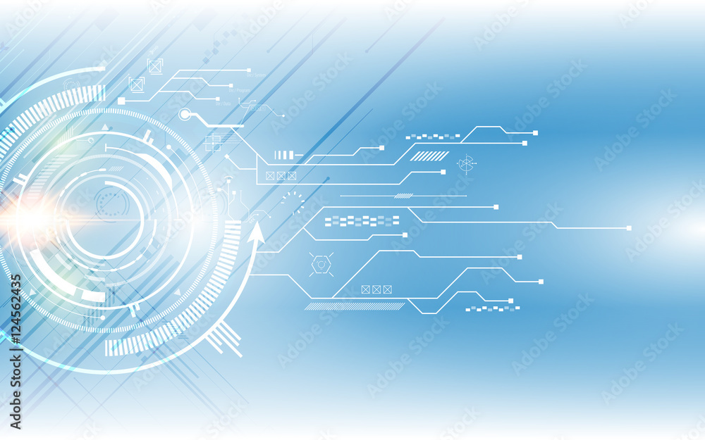Poster abstract digital hi tech technology innovation concept vector background