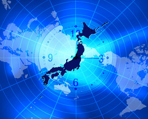 ビジネス　日本地図　グローバル