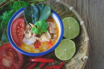 Thai Spicy Chicken Soup, Thai Cuisine, Thai Food, Spicy Soup