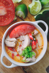 Thai Spicy Chicken Soup, Thai Cuisine, Thai Food, Spicy Soup