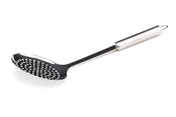 Skimming ladle or skimmer over white background