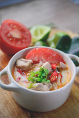 Thai Spicy Chicken Soup, Thai Cuisine, Thai Food, Spicy Soup