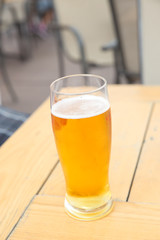 a glass of beer