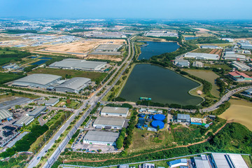 Industrial Estate Land Development Water Reservoir