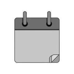 silhouette book for notes with rings vector illustration