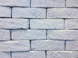 White pattern of brick wall