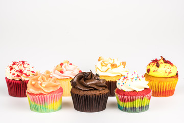 cupcakes on a white background.