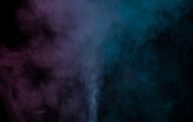 Obraz na płótnie Canvas Blue violet water vapor