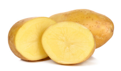 Potato isolated on the white background