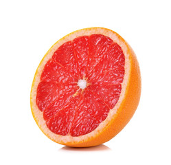 Half of Grapefruit isolated on the white background