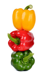 pepper isolated on the white background