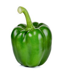 Green pepper isolated on the white background