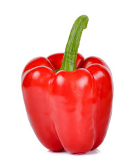 Red pepper isolated on the white background