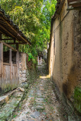 view of old village in China.