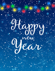 Christmas background. Happy new Year. Vector illustration.