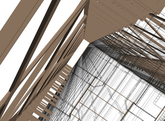 Obraz premium 3D architecture abstract