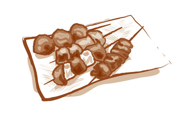 焼き鳥 イラスト