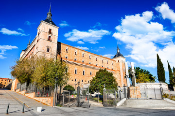 Naklejka na ściany i meble Toledo, Castilla la Mancha, Spain