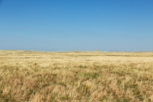 The plains of South Dakota on a summer day. 