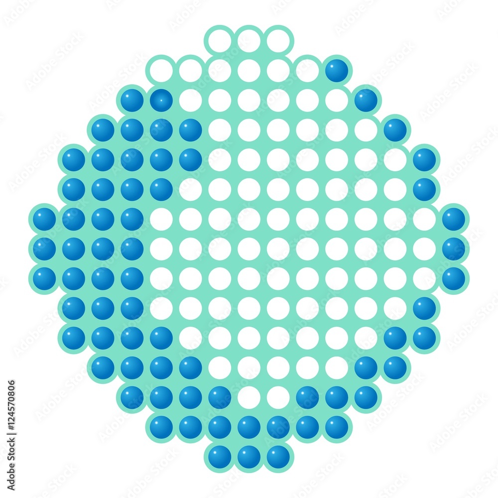 Poster loading process icon. cartoon illustration of loading process vector icon for web
