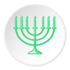 Hanukkah icon. Flat illustration of hanukkah vector icon for web