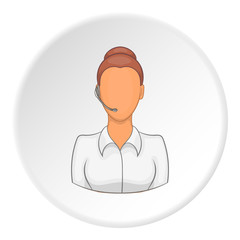 Operator icon. Flat illustration of operator vector icon for web